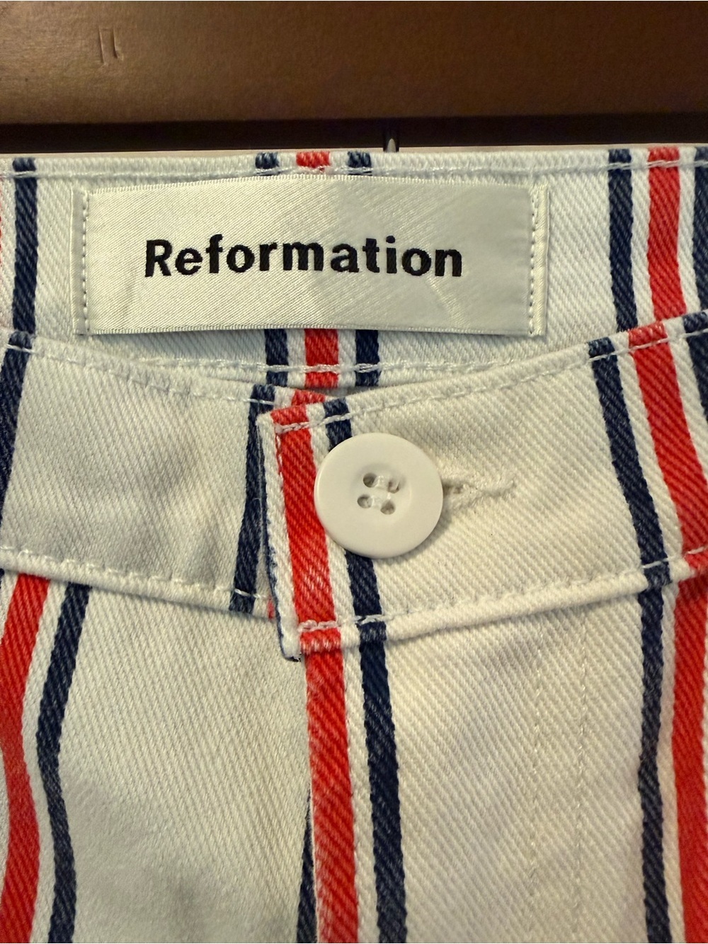 Reformation Roper Jeans in the Grenada Stripe, Size 28 - Picture 7 of 9